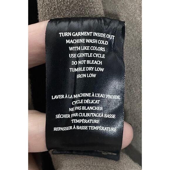 Blank NYC Women's Soft Faux Suede Drape Snap Moto Cardigan Jacket Waterfall Neck - Picture 12 of 14